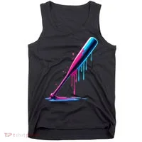 Aesthetic Baseball Bat Drip Tank Top thumb 0
