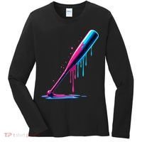 Aesthetic Baseball Bat Drip Women's Long Sleeve Shirt thumb 0