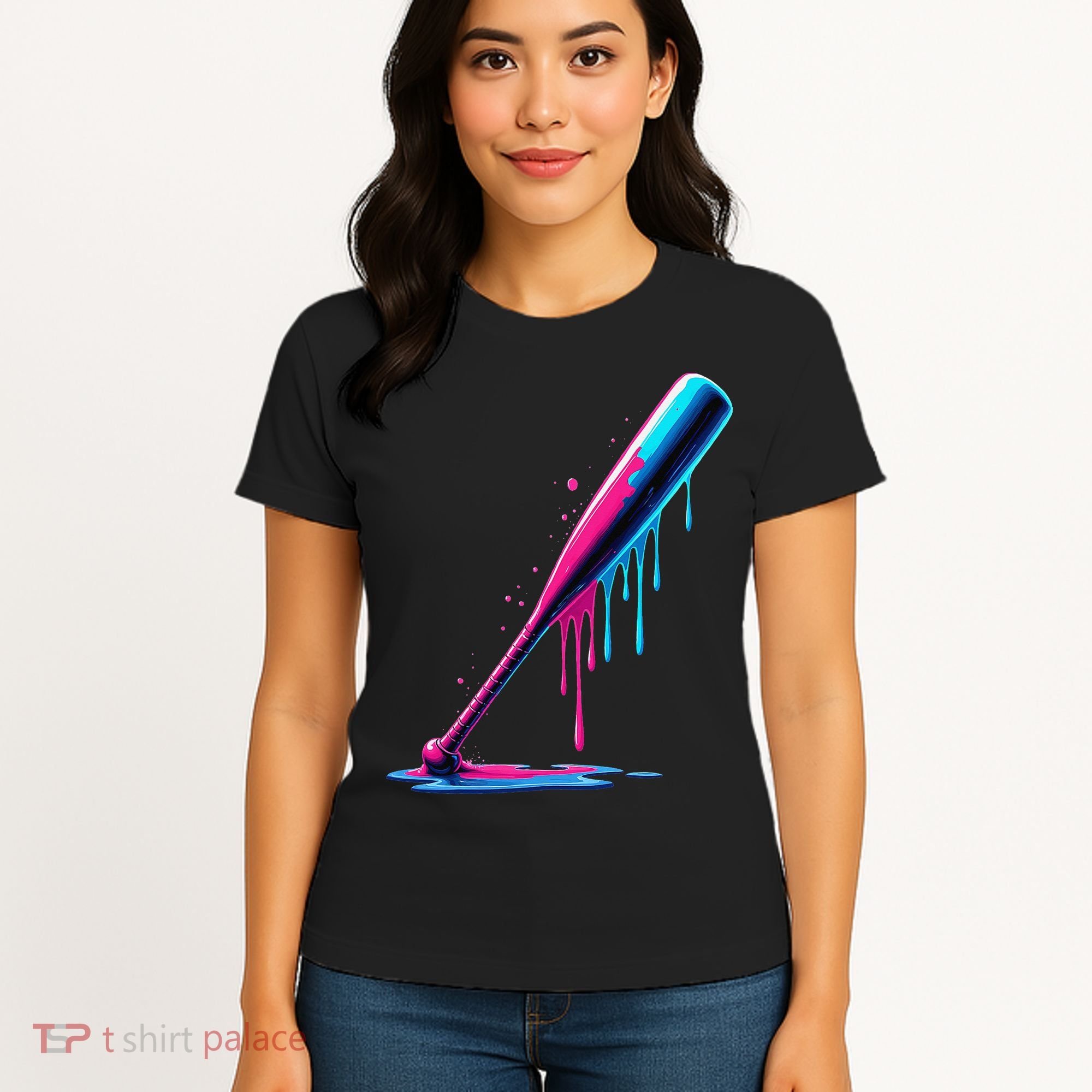Aesthetic Baseball Bat Drip Women's T-Shirt