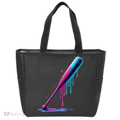 Aesthetic Baseball Bat Drip Tote Bag