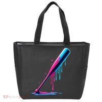Aesthetic Baseball Bat Drip Tote Bag thumb 0