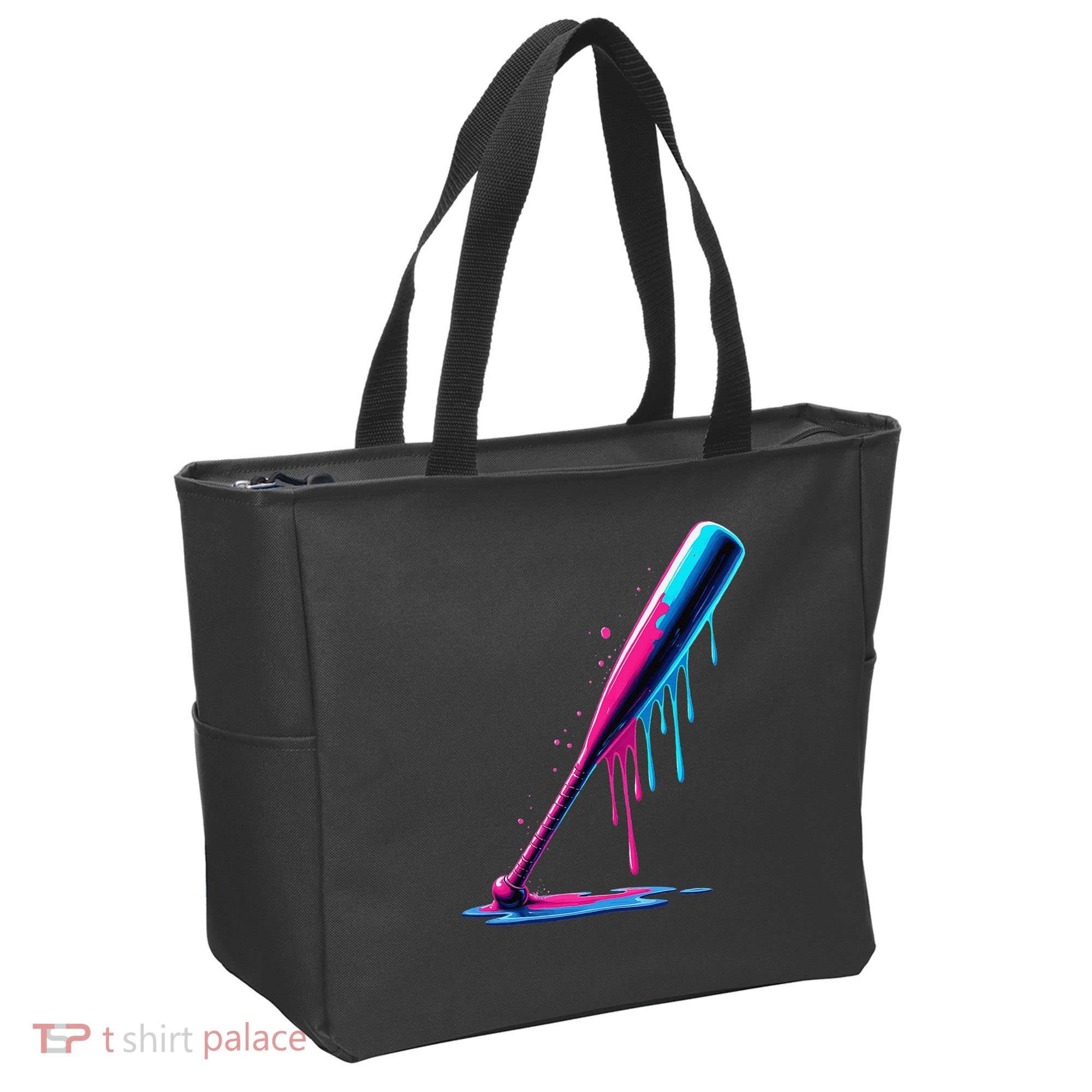 Aesthetic Baseball Bat Drip Tote Bag