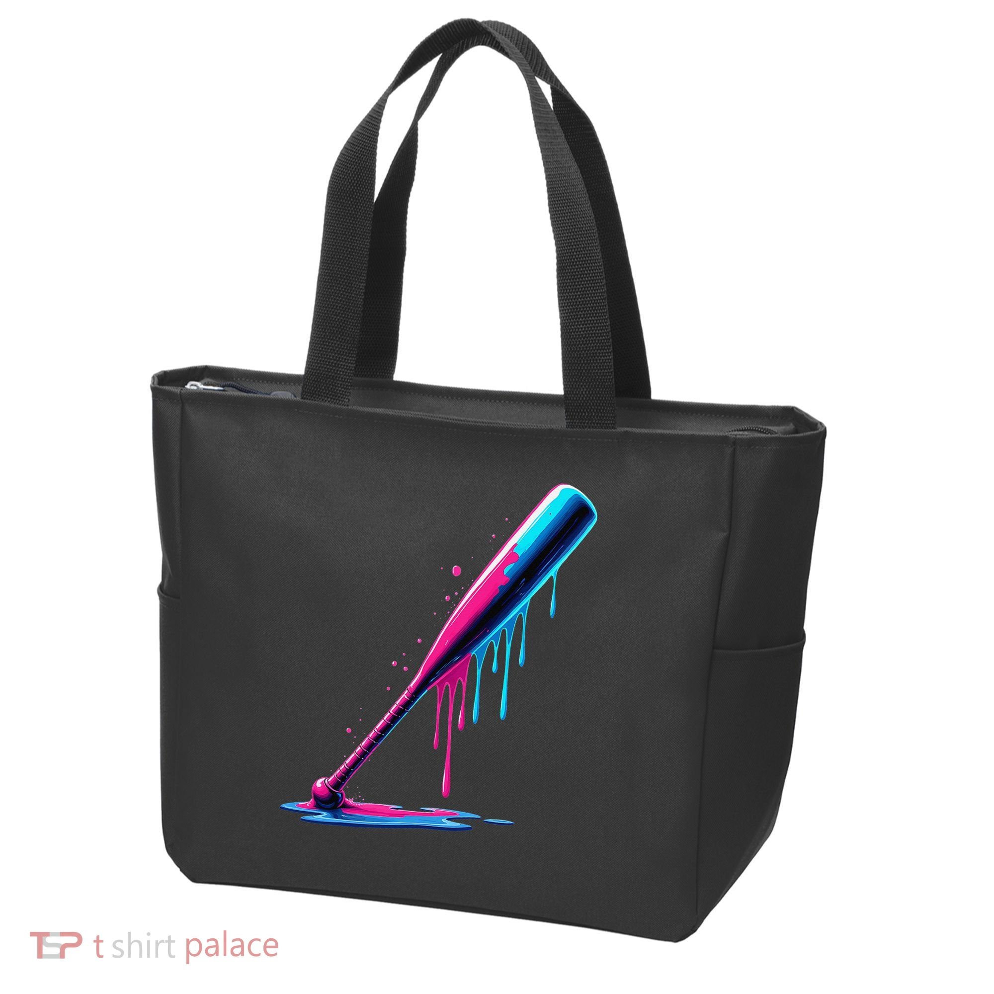 Aesthetic Baseball Bat Drip Tote Bag