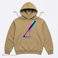 Aesthetic Baseball Bat Drip Hoodie thumb 0