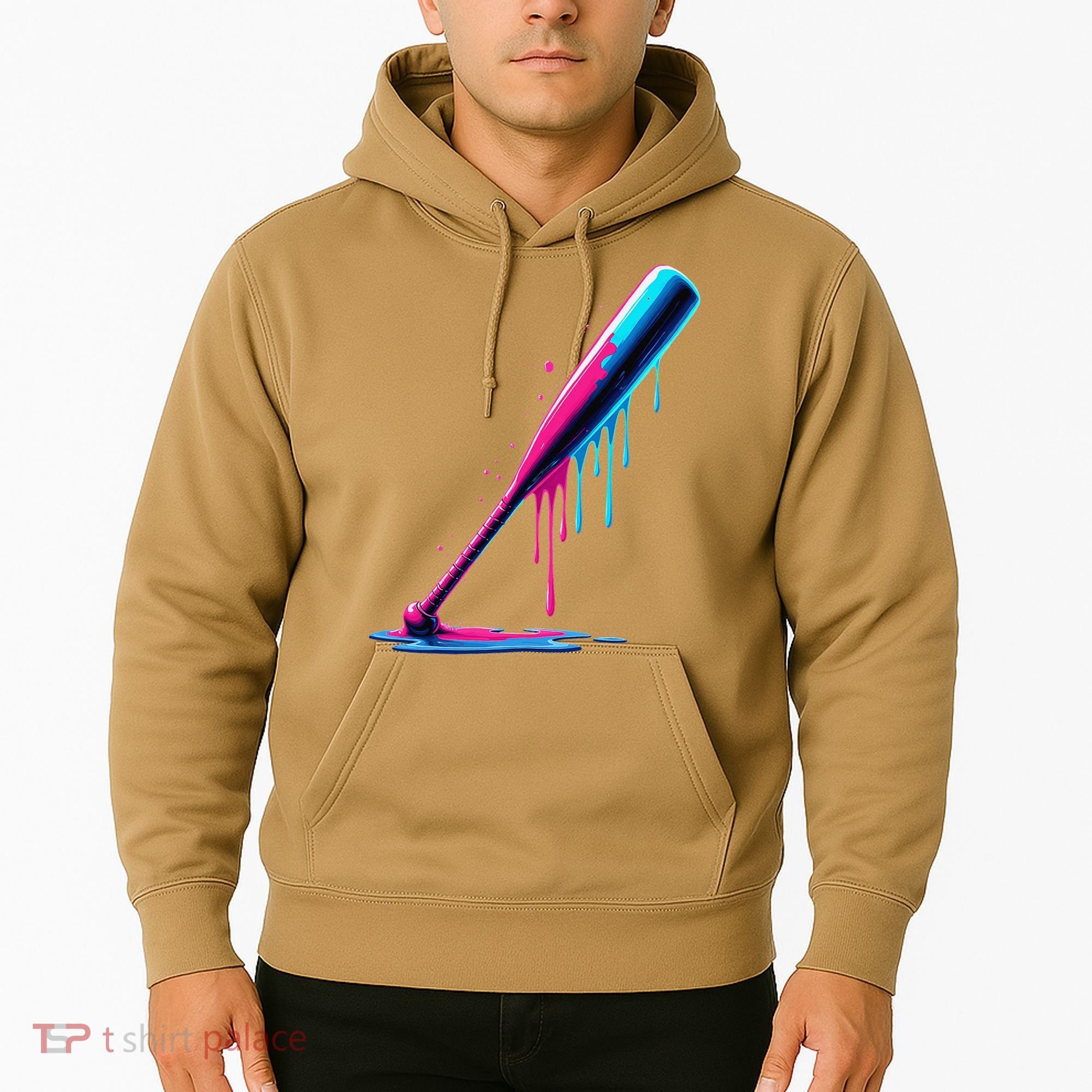 Aesthetic Baseball Bat Drip Hoodie
