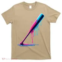 Aesthetic Baseball Bat Drip T-Shirt thumb 0