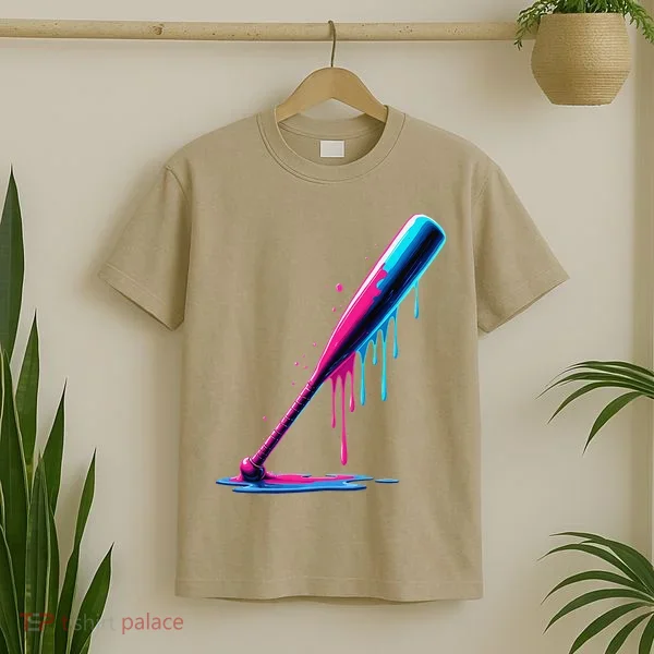 Aesthetic Baseball Bat Drip T-Shirt