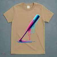 Aesthetic Baseball Bat Drip T-Shirt thumb 5