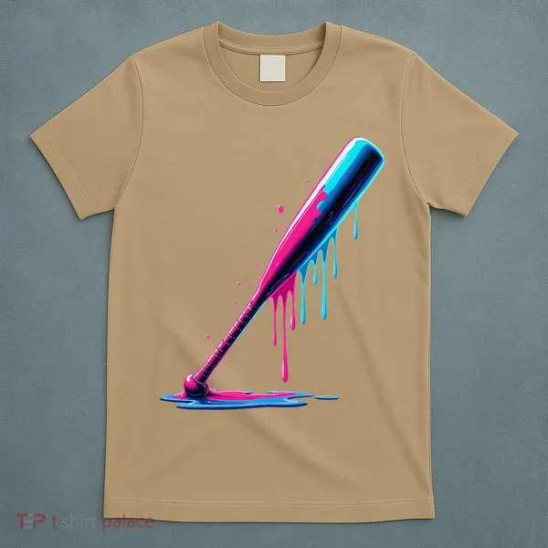 Aesthetic Baseball Bat Drip T-Shirt