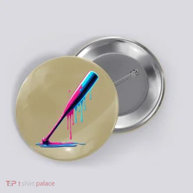 Aesthetic Baseball Bat Drip Button