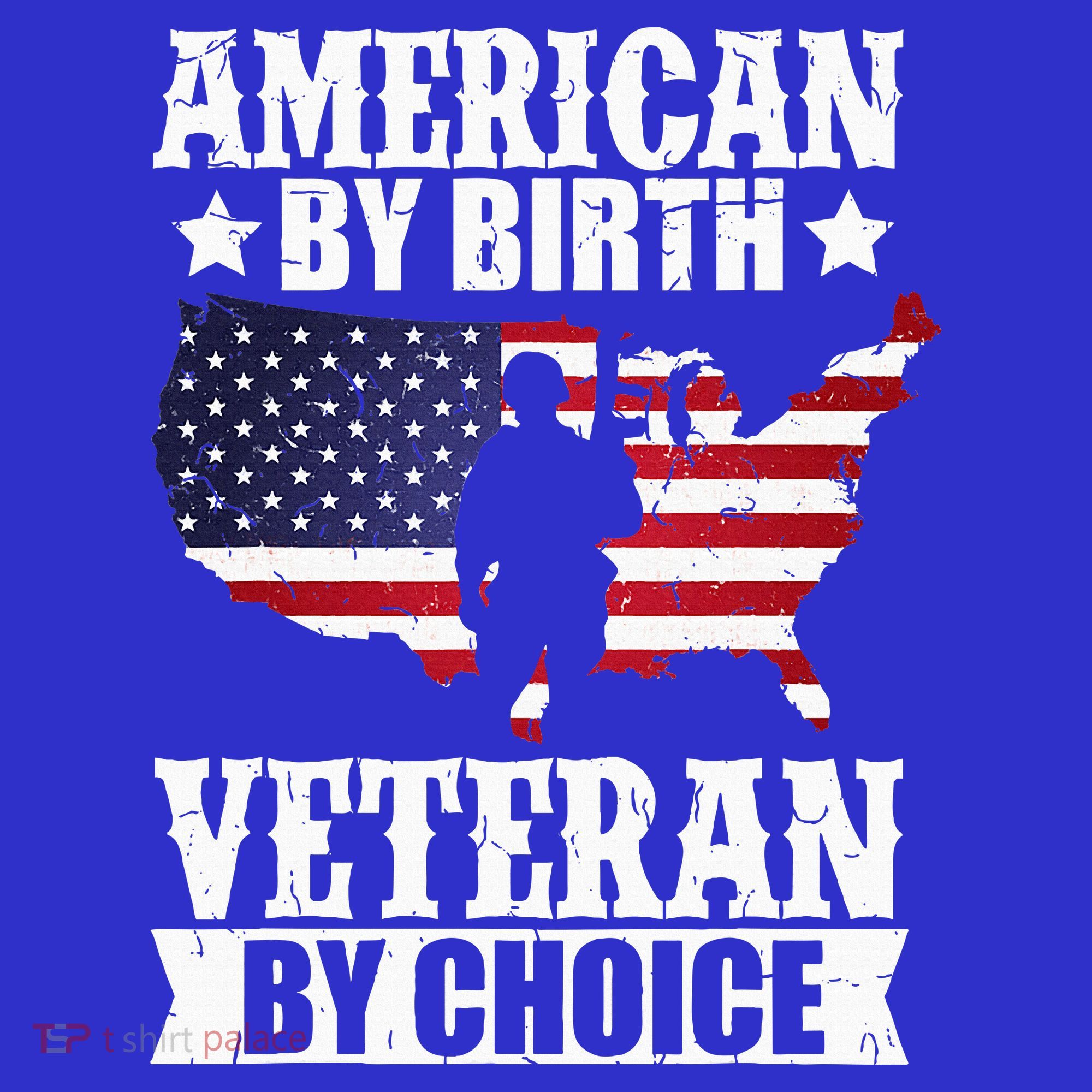 American By Birth Veteran By Choice Us Flag Veterans Day Women's Tank Top