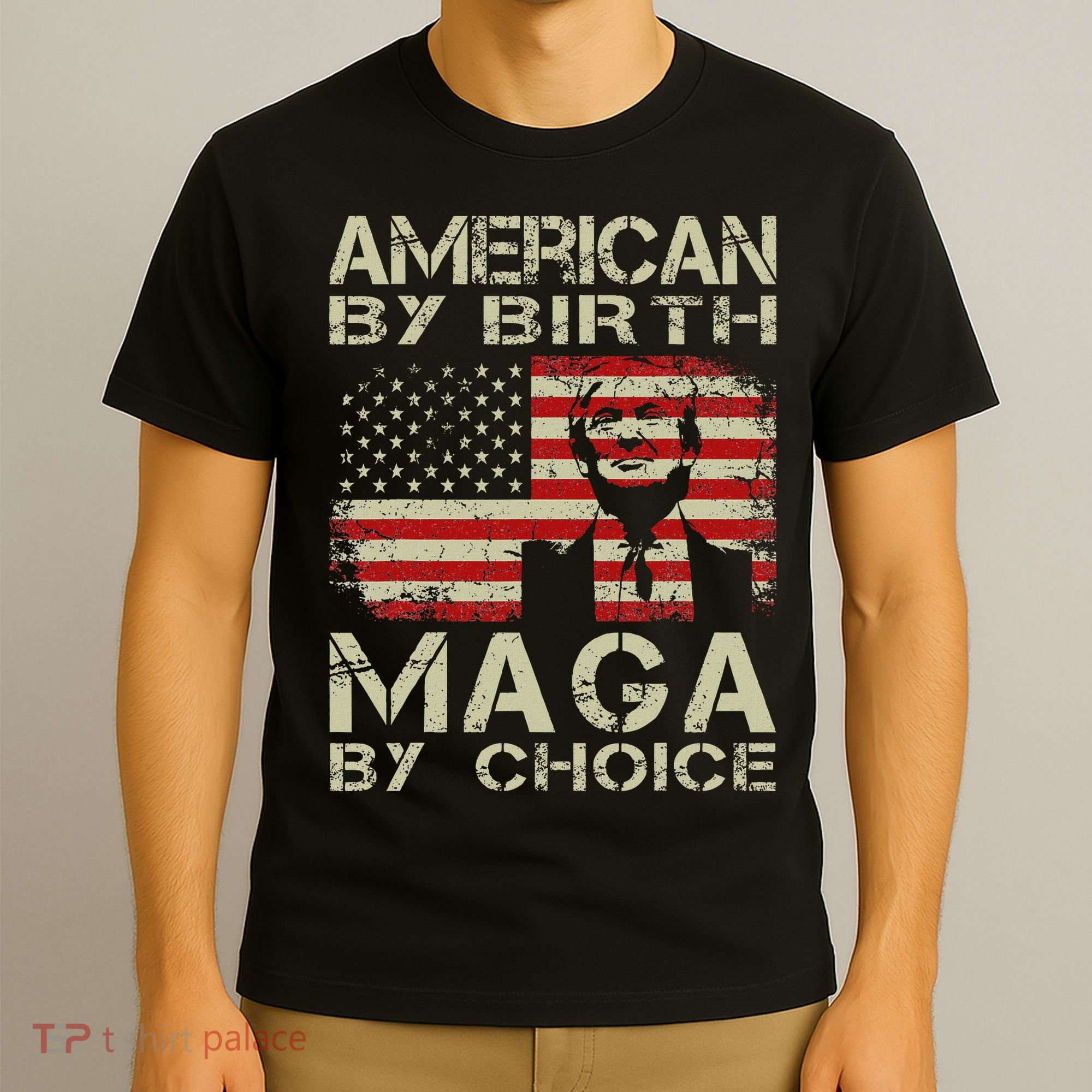 American By Birth Maga By Choice Trump 2024 T-Shirt
