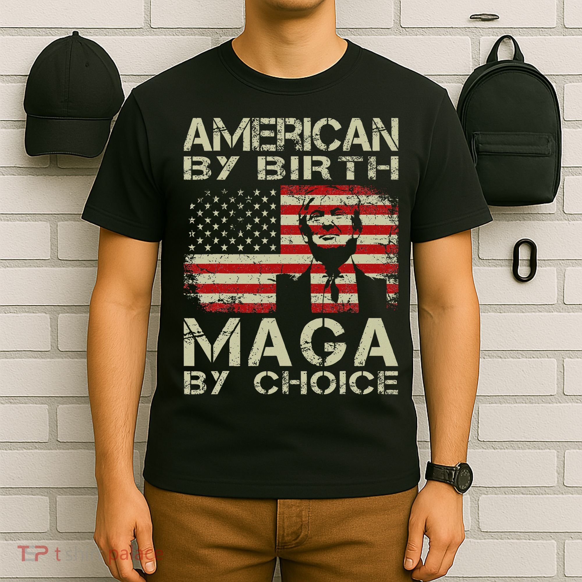 American By Birth Maga By Choice Trump 2024 T-Shirt