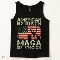 American By Birth Maga By Choice Trump 2024 Tank Top thumb 2