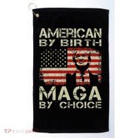 American By Birth Maga By Choice Trump 2024 Golf Towel thumb 0