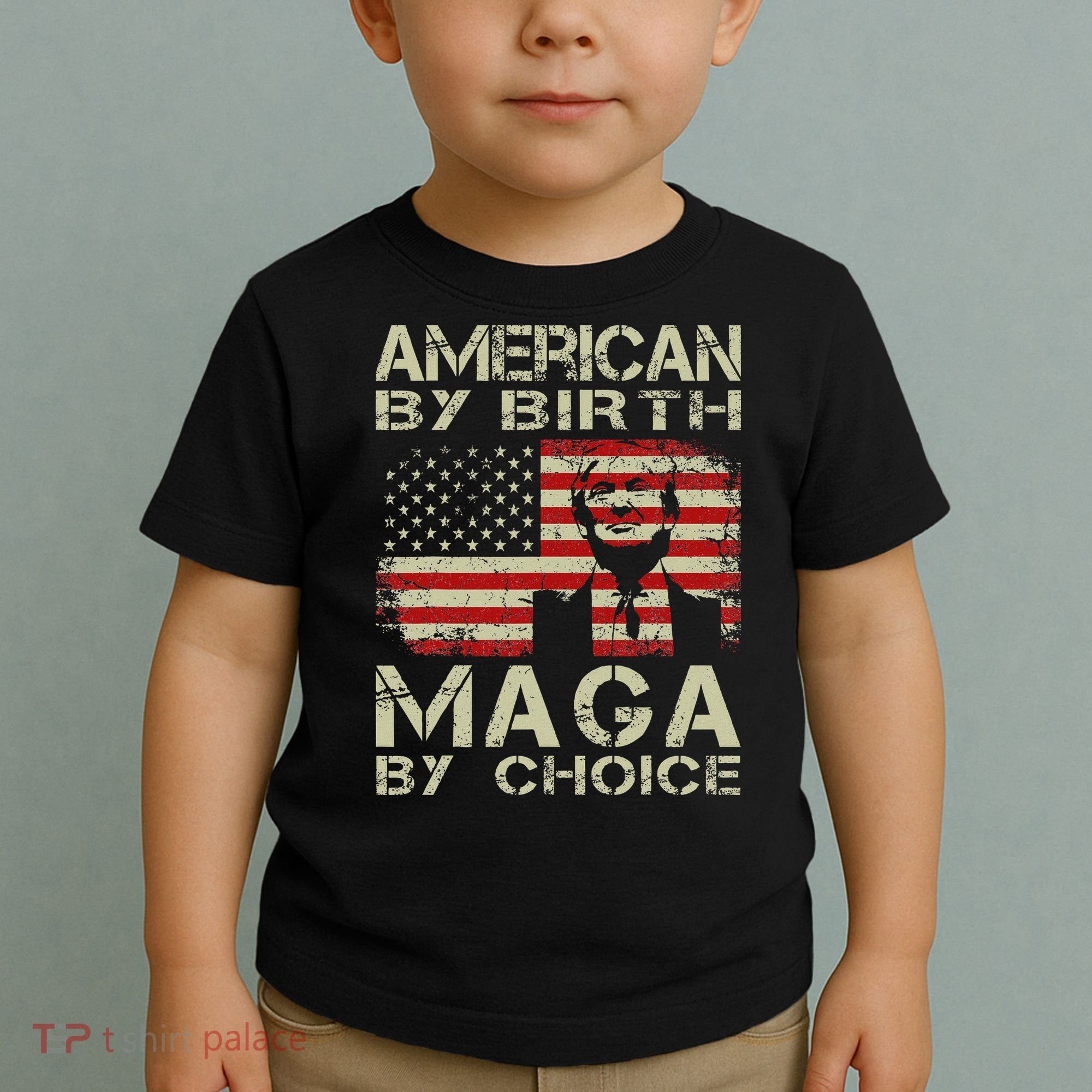 American By Birth Maga By Choice Trump 2024 Toddler T-Shirt