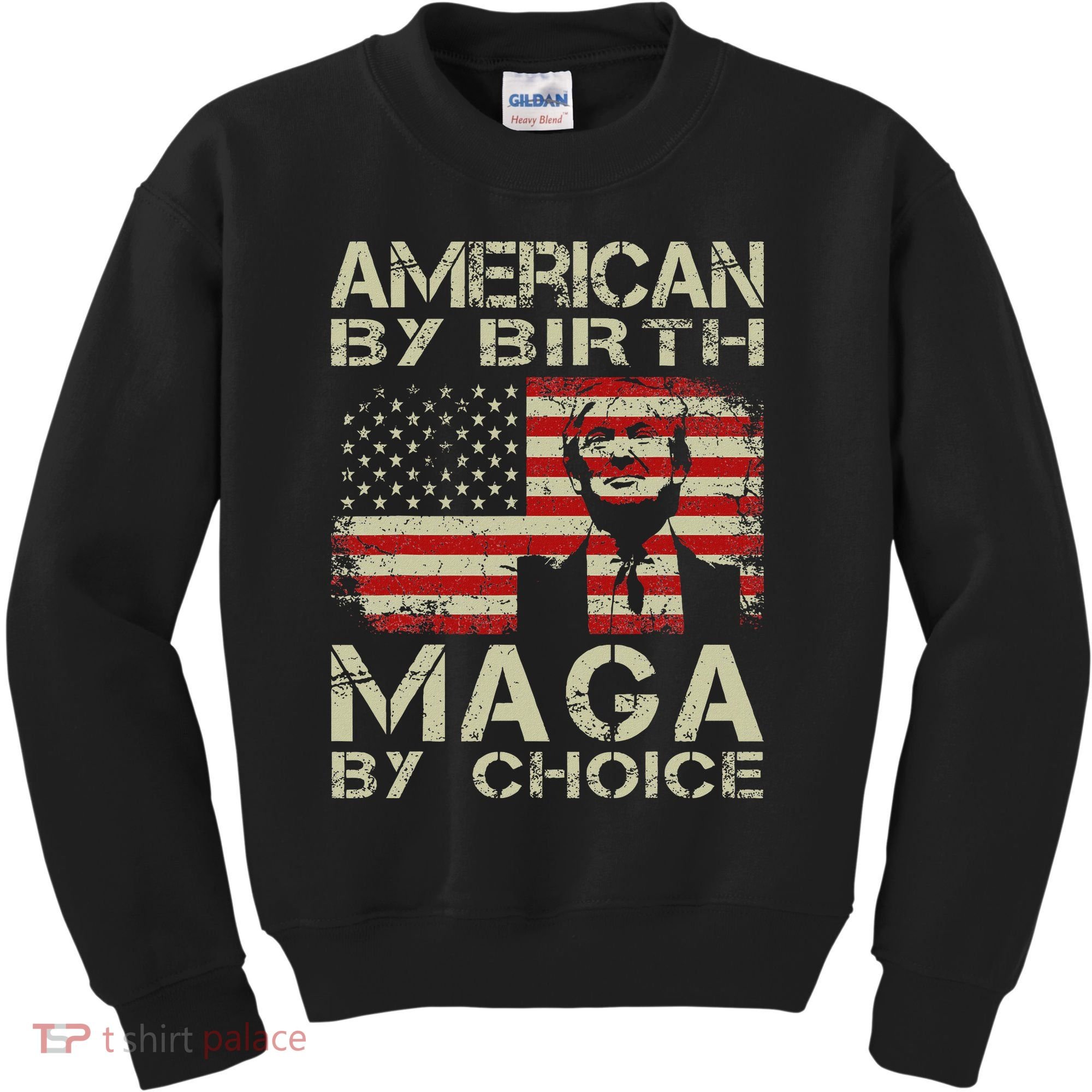 American By Birth Maga By Choice Trump 2024 Kids Sweatshirt
