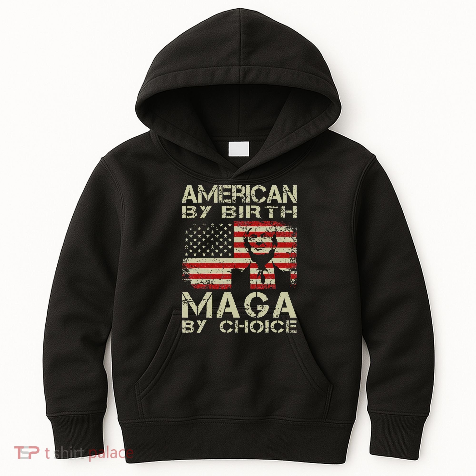 American By Birth Maga By Choice Trump 2024 Kids Hoodie