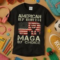 American By Birth Maga By Choice Trump 2024 Kids T-Shirt thumb 3