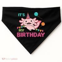 Axolotl Balloons Birthday Axolotls USA-Made Doggie Bandana thumb 0