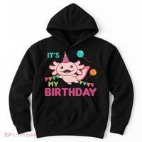 Axolotl Balloons Birthday Axolotls Hoodie thumb 0