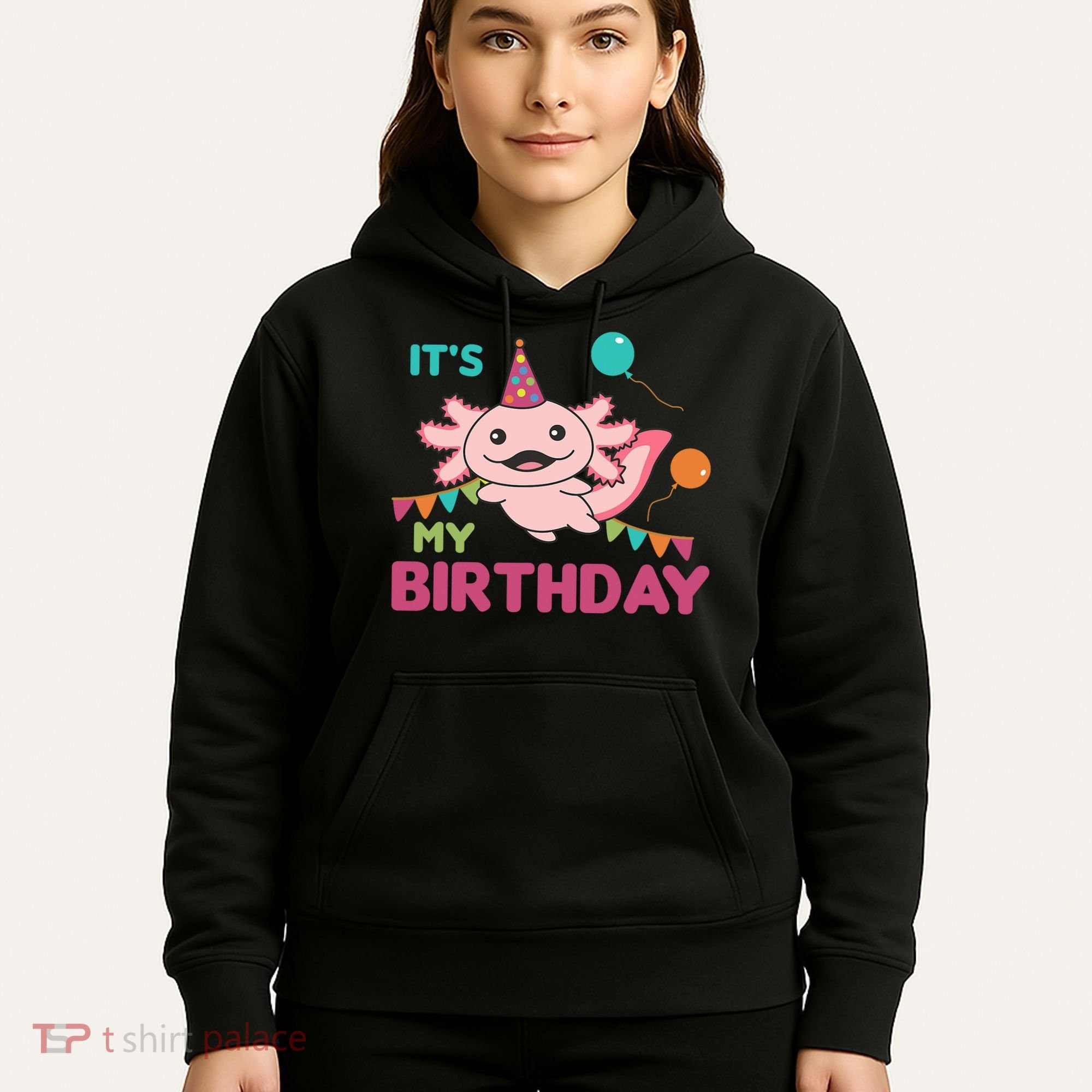 Axolotl Balloons Birthday Axolotls Hoodie