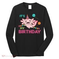 Axolotl Balloons Birthday Axolotls Long Sleeve Shirt thumb 0