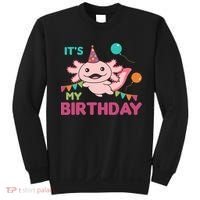 Axolotl Balloons Birthday Axolotls Sweatshirt thumb 0