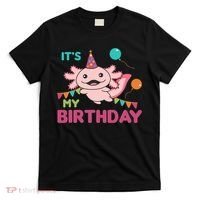 Axolotl Balloons Birthday Axolotls T-Shirt thumb 0