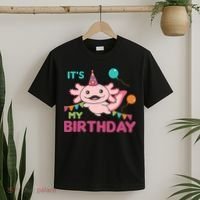 Axolotl Balloons Birthday Axolotls T-Shirt thumb 2