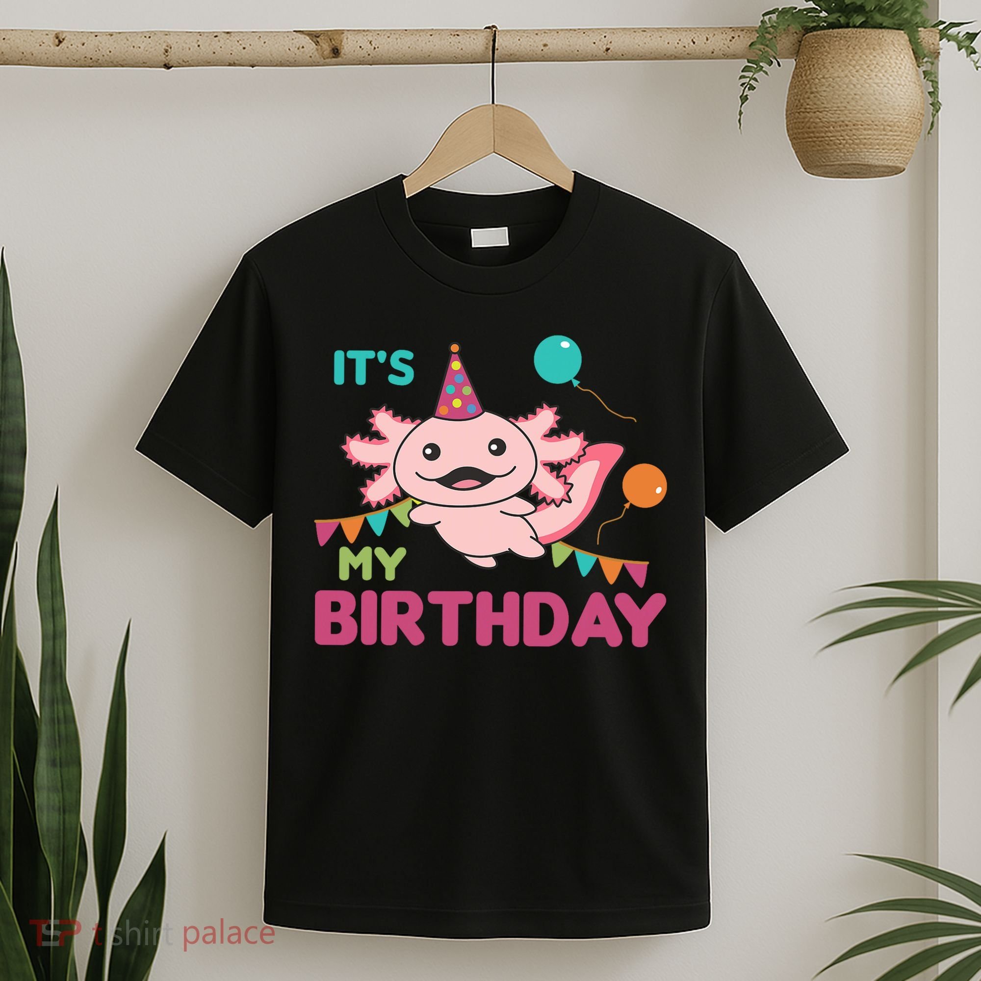 Axolotl Balloons Birthday Axolotls T-Shirt