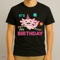 Axolotl Balloons Birthday Axolotls T-Shirt thumb 3