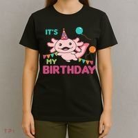 Axolotl Balloons Birthday Axolotls T-Shirt thumb 4