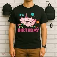 Axolotl Balloons Birthday Axolotls T-Shirt thumb 6