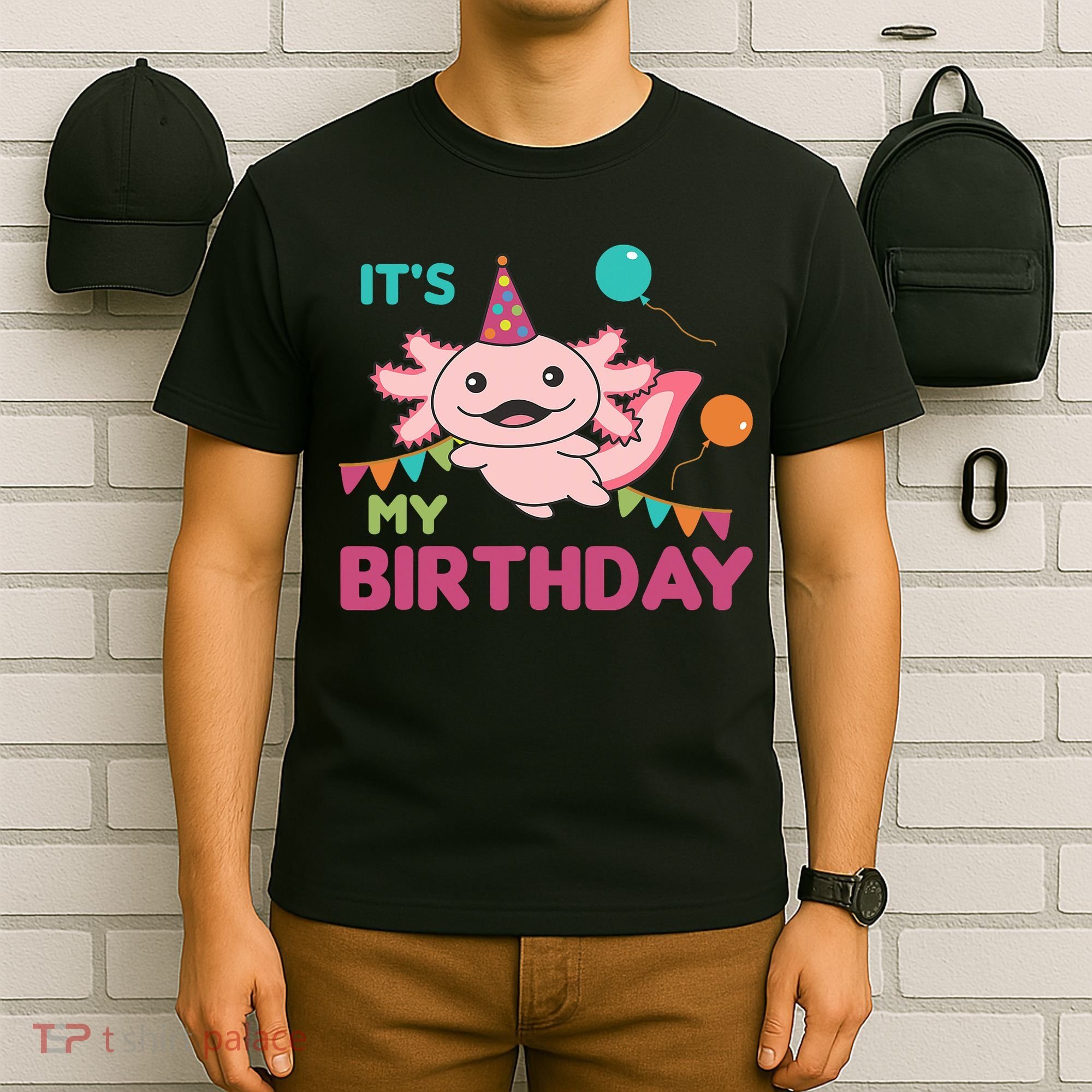 Axolotl Balloons Birthday Axolotls T-Shirt