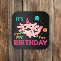 Axolotl Balloons Birthday Axolotls Coaster thumb 0