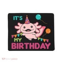 Axolotl Balloons Birthday Axolotls Mousepad thumb 0