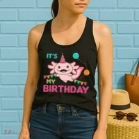 Axolotl Balloons Birthday Axolotls Women's Tank Top thumb 2