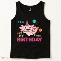 Axolotl Balloons Birthday Axolotls Tank Top thumb 2