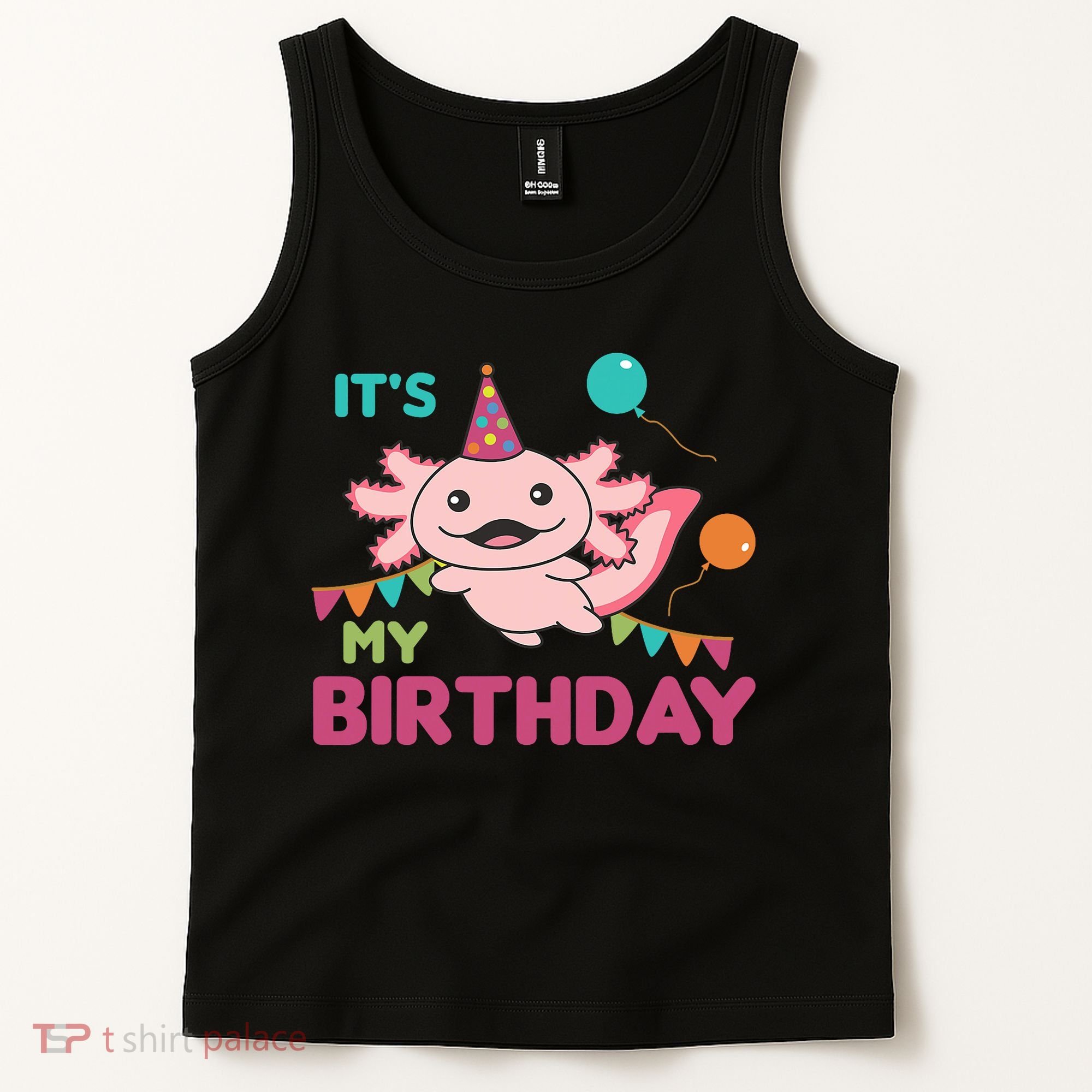 Axolotl Balloons Birthday Axolotls Tank Top