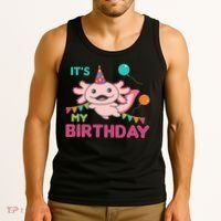 Axolotl Balloons Birthday Axolotls Tank Top thumb 3