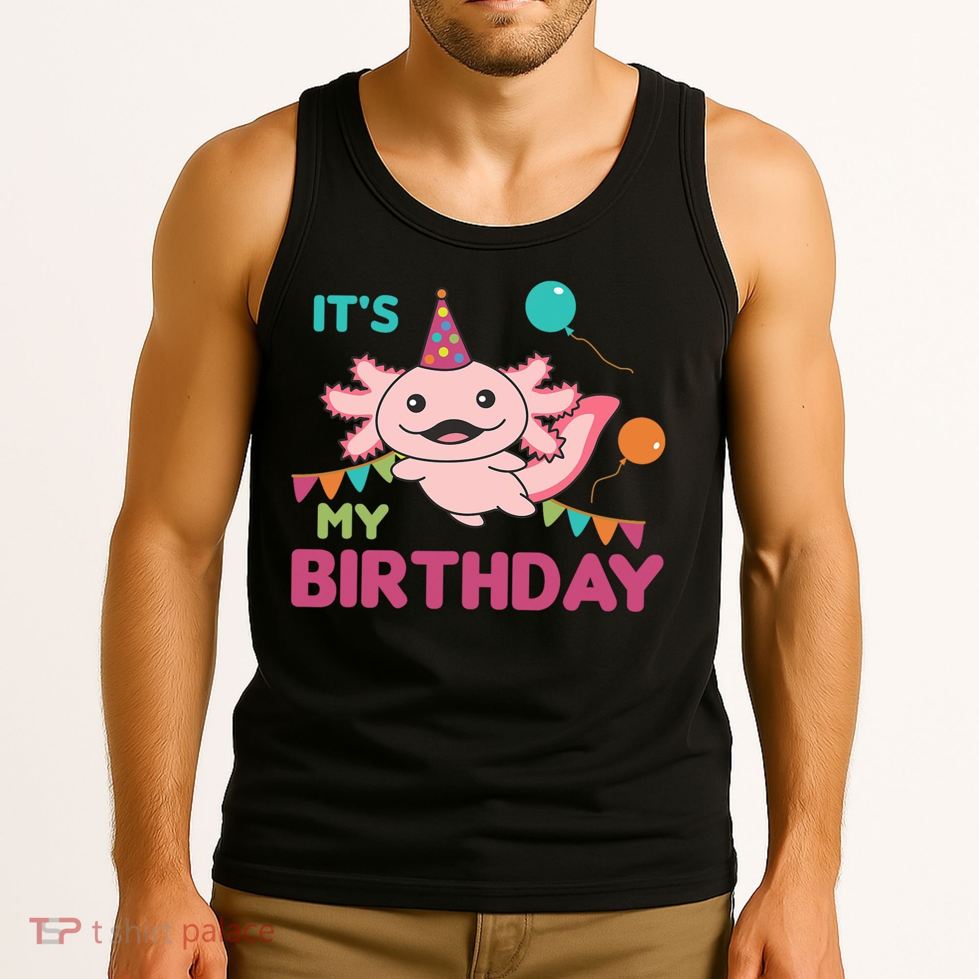 Axolotl Balloons Birthday Axolotls Tank Top