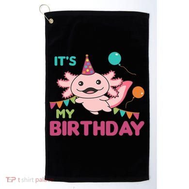 Axolotl Balloons Birthday Axolotls Golf Towel