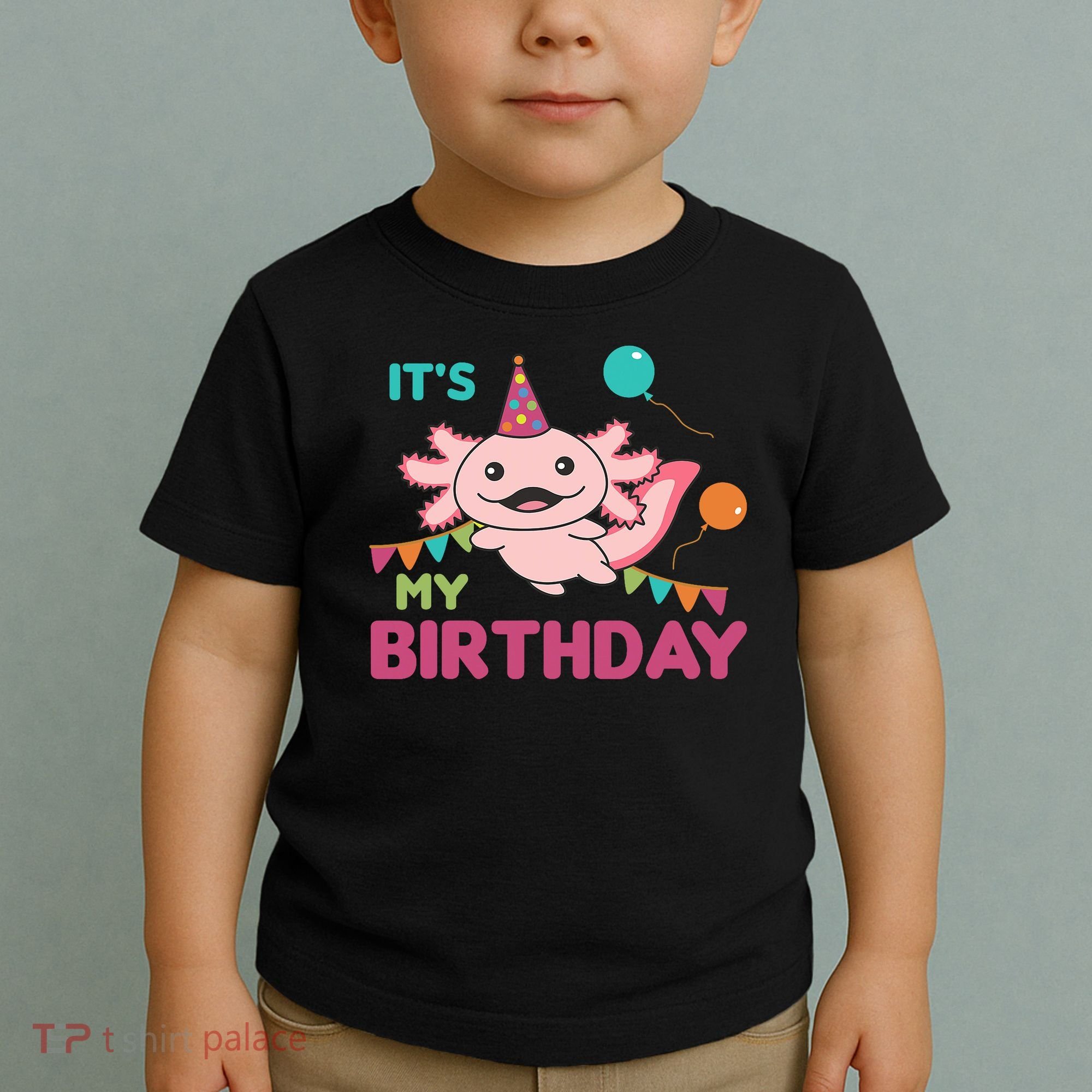 Axolotl Balloons Birthday Axolotls Toddler T-Shirt