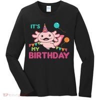 Axolotl Balloons Birthday Axolotls Women's Long Sleeve Shirt thumb 0