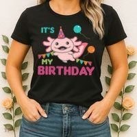 Axolotl Balloons Birthday Axolotls Women's T-Shirt thumb 2