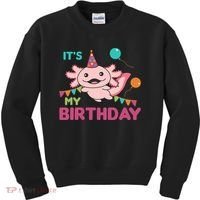Axolotl Balloons Birthday Axolotls Kids Sweatshirt thumb 0