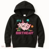 Axolotl Balloons Birthday Axolotls Kids Hoodie thumb 0