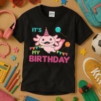 Axolotl Balloons Birthday Axolotls Kids T-Shirt thumb 3