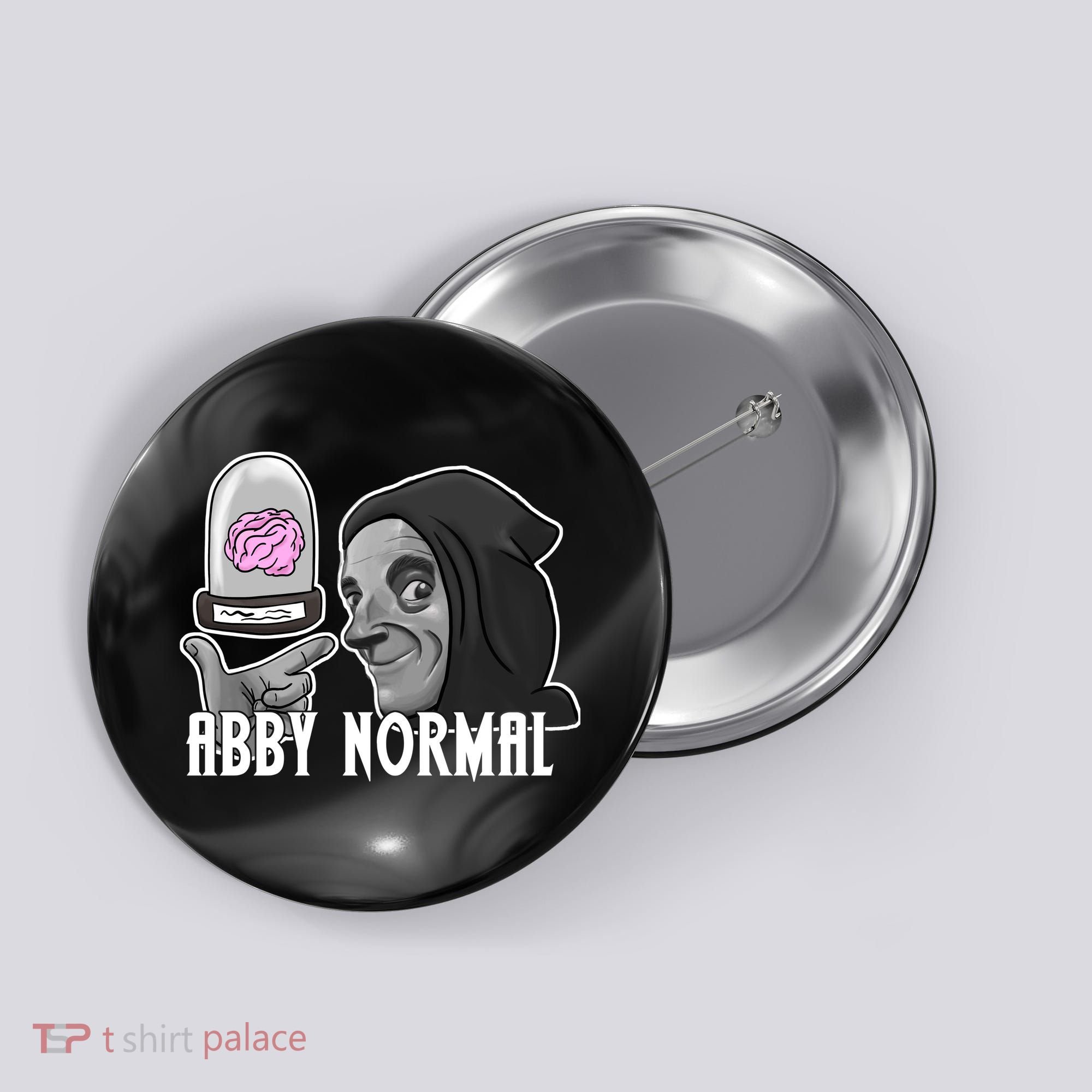 Abby Normal Abnormal Brain  Button